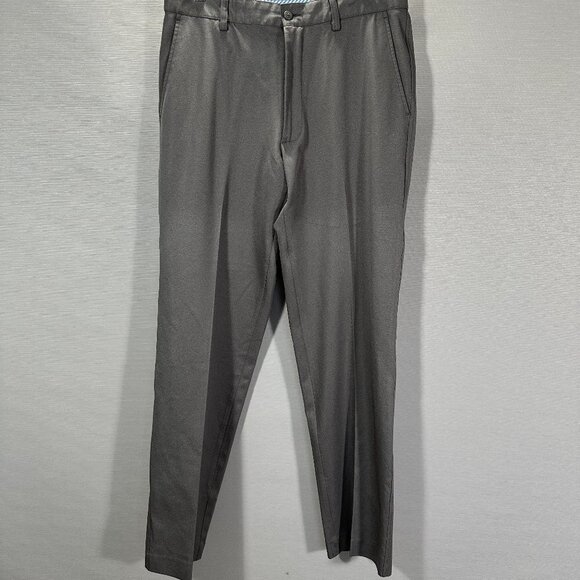 FJ FootJoy Pants Mens 33 Gray Stretch Pockets Straight Leg Golf - Picture 1 of 9